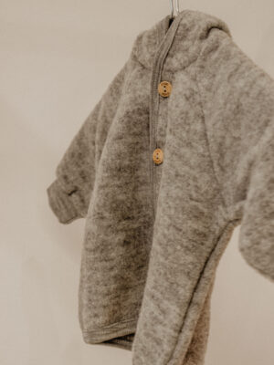 Engel Natur - Hooded Jacket - Grey Melange