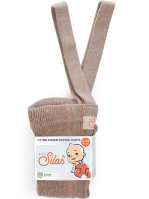 Silly Silas - Footed Tights - Peanut Blend