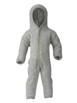 Engel Natur - Hooded Overall - Grey Melange