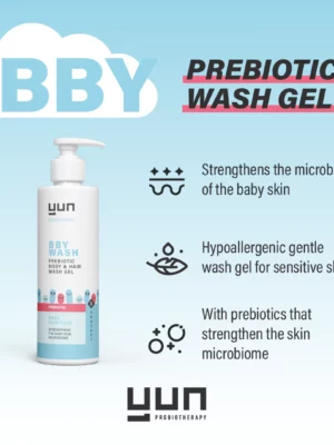 YUN - BBY PREBIOTIC Body & Hair Wash Gel - 200 ML