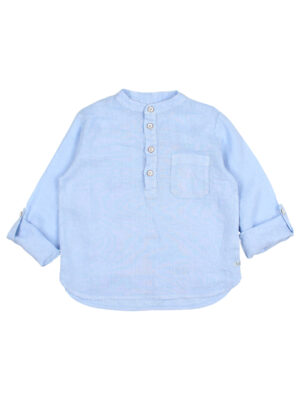 búho - Linen Kurta Shirt - Placid Blue