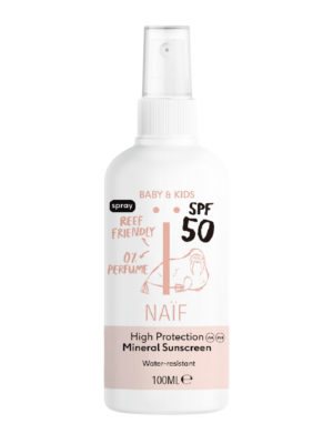 Naïf - Minerale Zonnebrandspray SPF50 voor Baby & Kids - 0% Parfum - 100ml