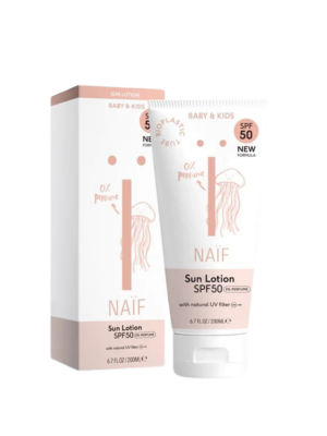 Naïf - Minerale Zonnebrandlotion voor Baby & Kids SPF50 - 0% Parfum - 200ML