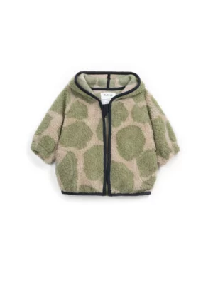 Play Up - Fur Jacquard Jacket - Pine