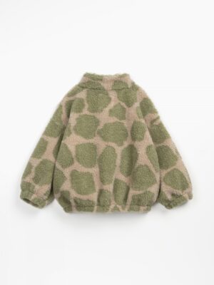 Play Up - Fur Jacquard Sweater - Pine