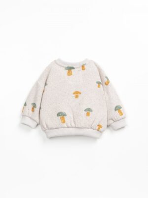 Play Up - Printed Jersey Sweater - Mushrooms