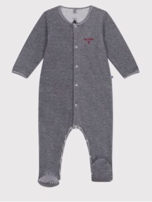 Petit Bateau - Fluwelen Babypyjama