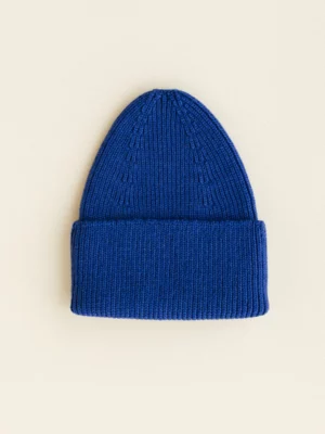 Hvid - Beanie Fonzie - Cobalt Blue