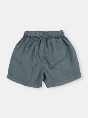 búho - Linen Bermuda - Blue Teal