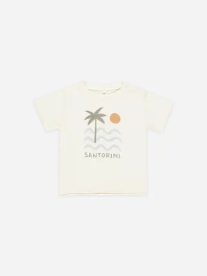 Rylee + Cru - Raw Edge Tee Santorini